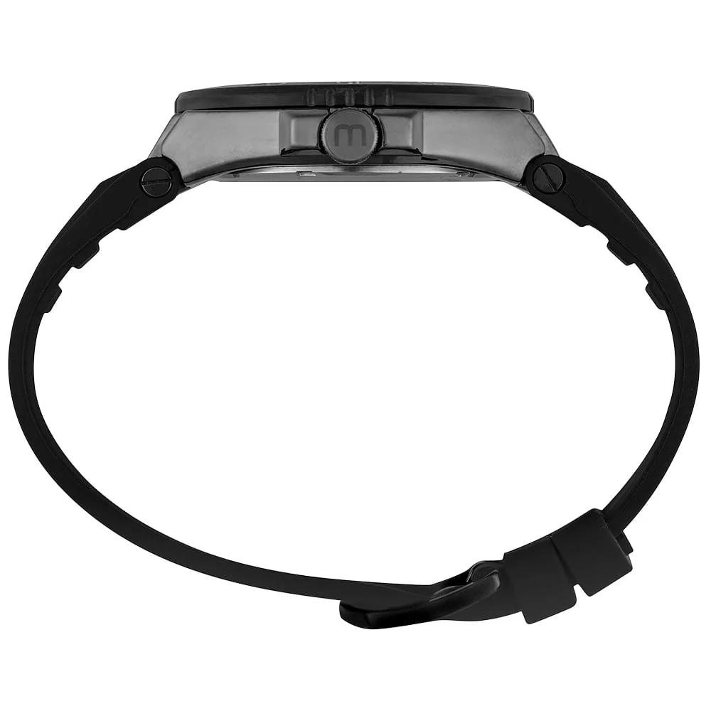 Relógio Masculino Preto Calendário Pulseira Esportiva Preto 3