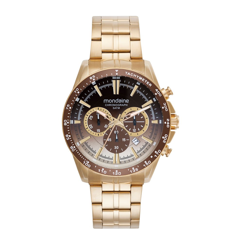 Relógio Masculino Cronógrafo Calendário Estação Outono