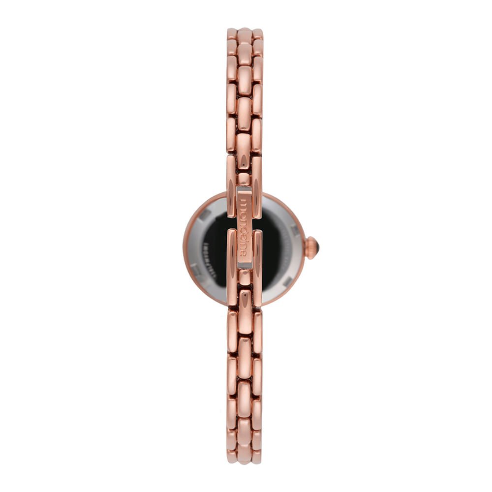 Relogio Feminino Rose Gold Vidro Facetado Rosé 4