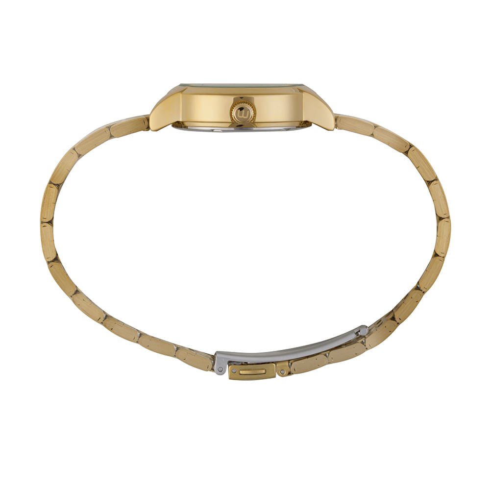 Relógio Feminino Dourado Pulseira 7 Elos Caixa Média Dourado 2