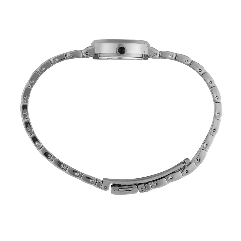 Relógio Feminino Prata Clássico Analógico Prata 3