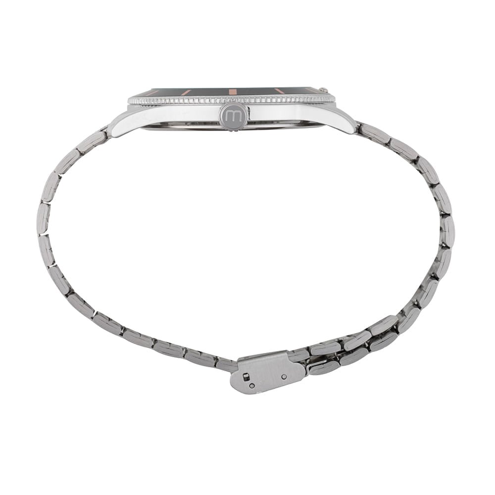 Relógio Masculino Calendário Prata Prata 3