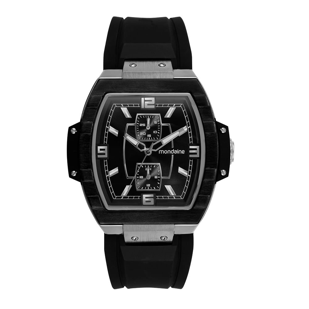 Relógio Masculino Preto Multifunção Data e 24 Horas