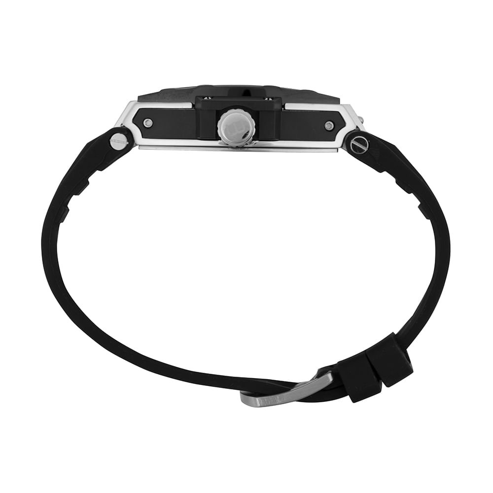 Relógio Masculino Preto Multifunção Data e 24 Horas Preto 3