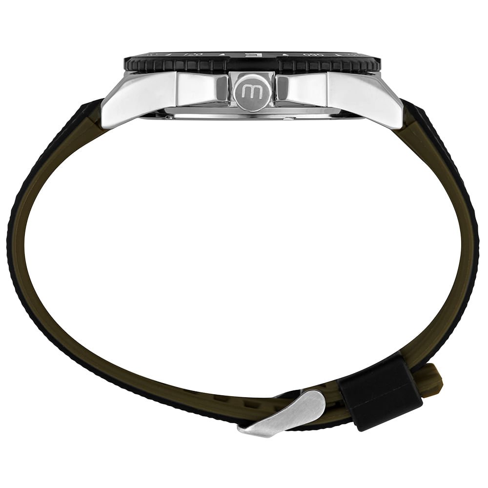 Relógio Masculino Calendário Prata 3