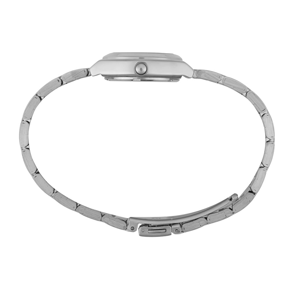 Relógio Feminino Prata Digital Caixa Pequena Clássico Prata 3