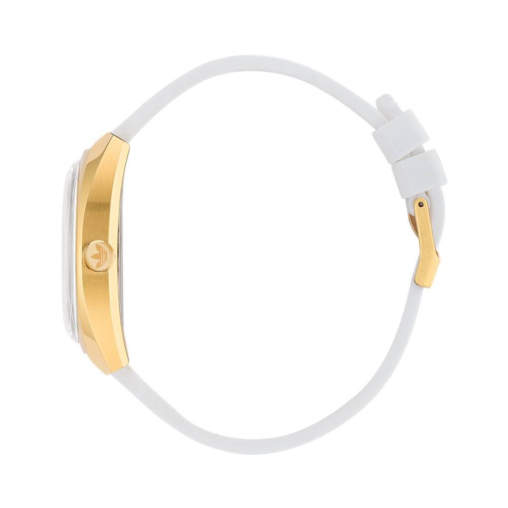 Relógio Adidas Unissex Analógico Dourado AOFH23012 Branco/Dourado 4