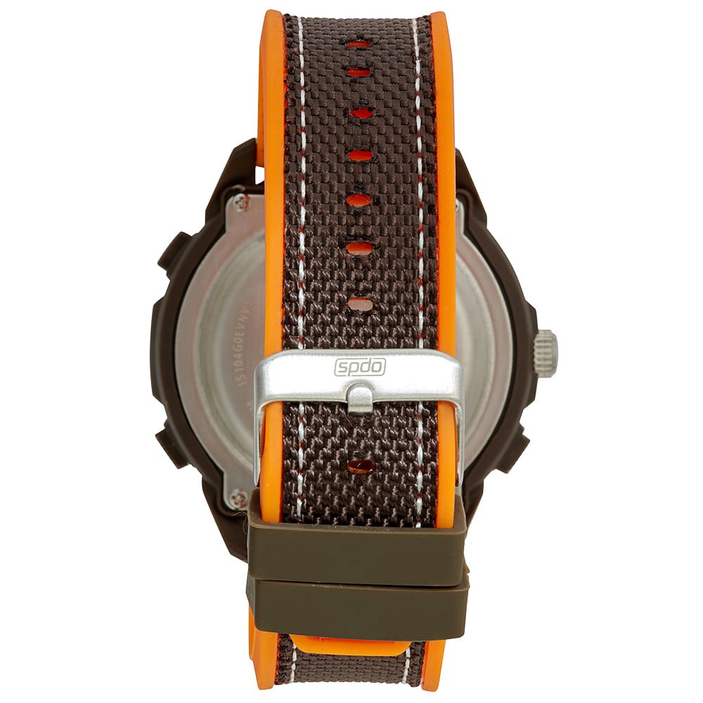 Relógio Masculino Speedo Anadigi Marrom Cinza 3