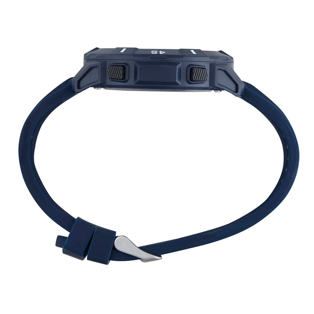 Relógio Masculino Speedo Anadigi Azul Pulseira Silicone Azul 3