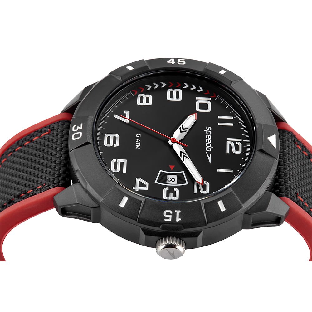 Relógio Masculino Speedo Preto Preto 2
