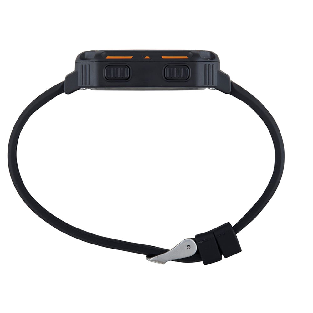 Relógio Masculino Speedo Anadigi Preto Quadrado Pulseira Silicone Preto 4