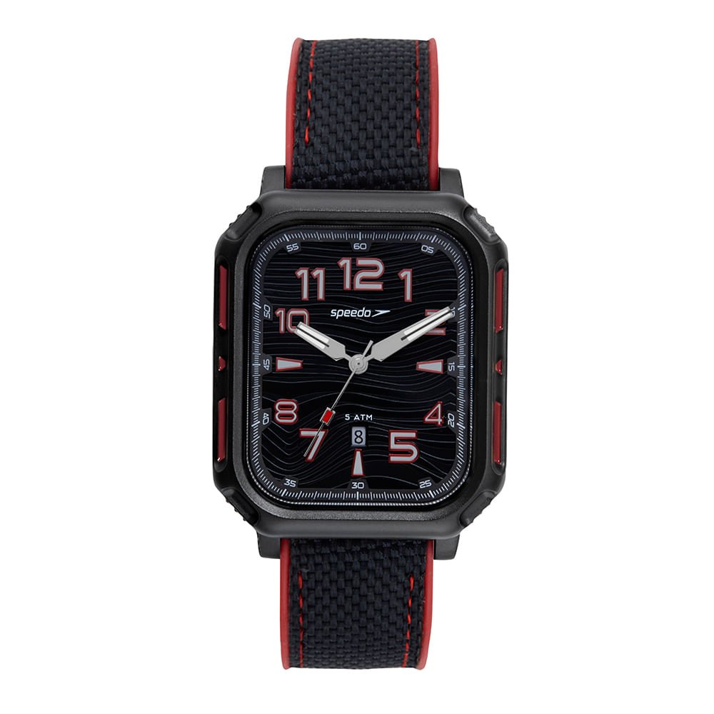 Relógio Masculino Speedo Preto Quadrado
