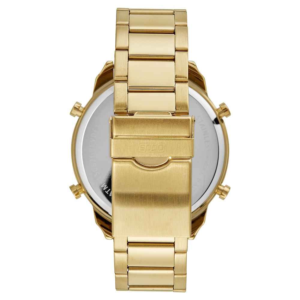 Relógio Masculino Speedo Anadigi Dourado Dourado 3