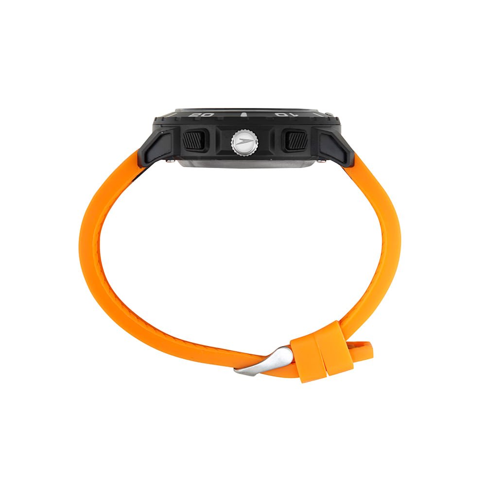 Relógio Masculino Speedo Preto e Laranja Anadigi Preto 3