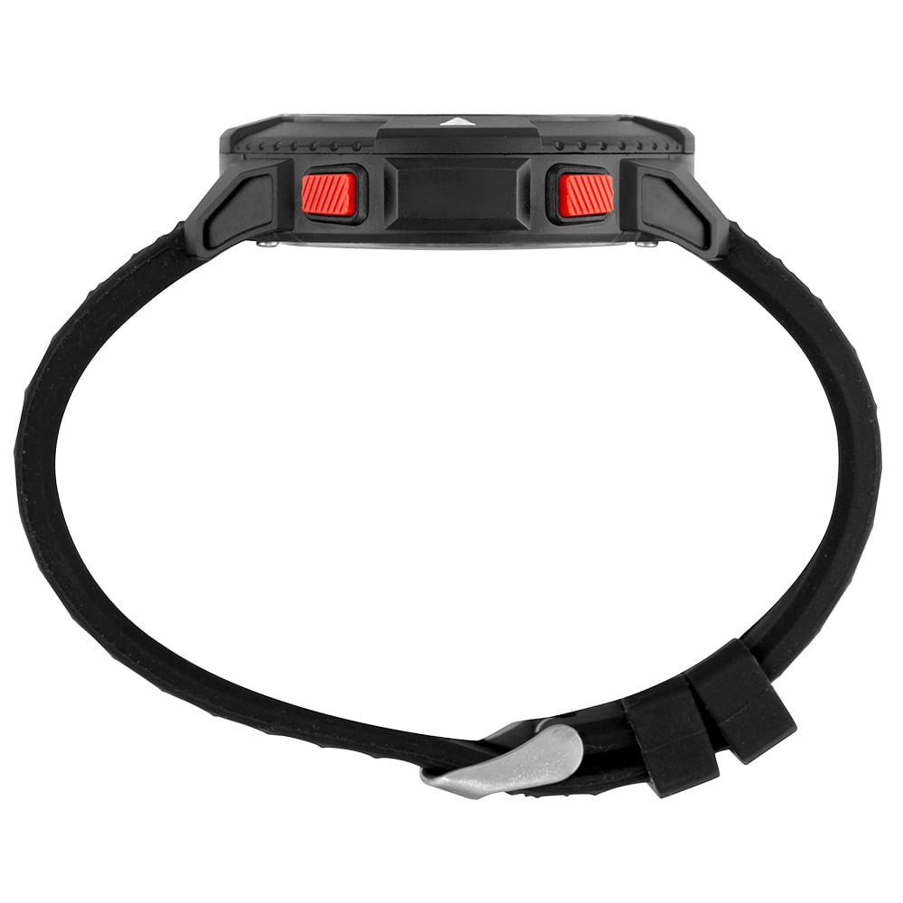 Relógio Masculino Speedo Anadigi Preto Pulseira Silicone Preto 2