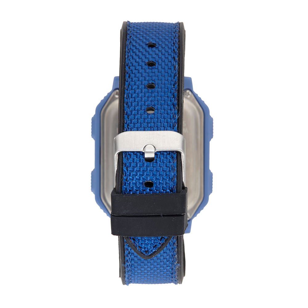 Relógio Masculino Speedo Anadigi Quadrado Azul Azul 4