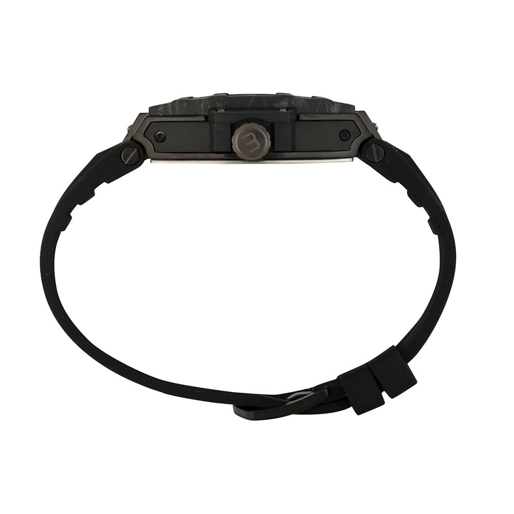 Relógio Masculino Multifunção Silicone Preto