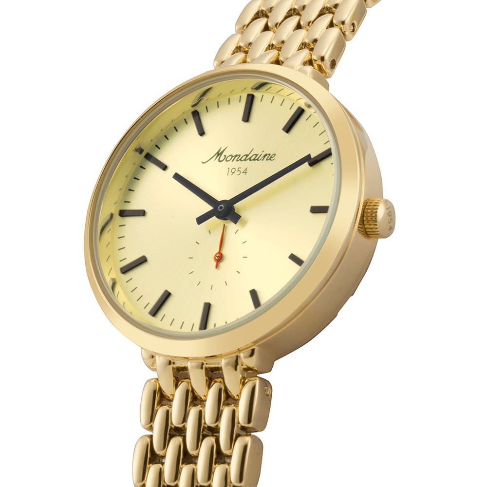 Relógio Feminino Dourado Index Completo Preto Dourado 2