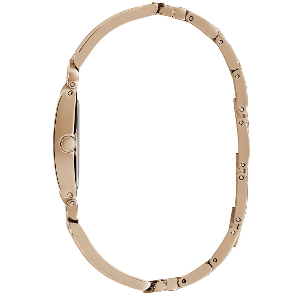 Relógio Guess Feminino Quadrado Bracelete Rosé Dourado 3