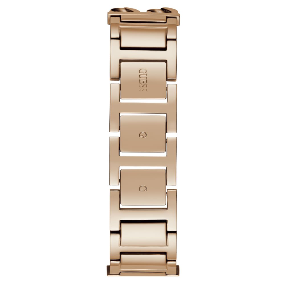 Relógio Guess Feminino Quadrado Bracelete Rosé Dourado 4