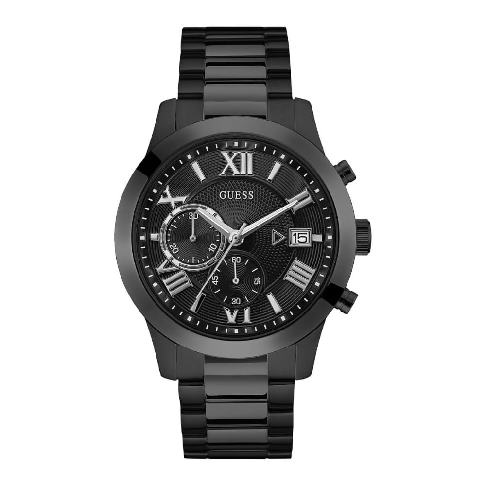 Relógio Guess Masculino Cronógrafo Aço Preto