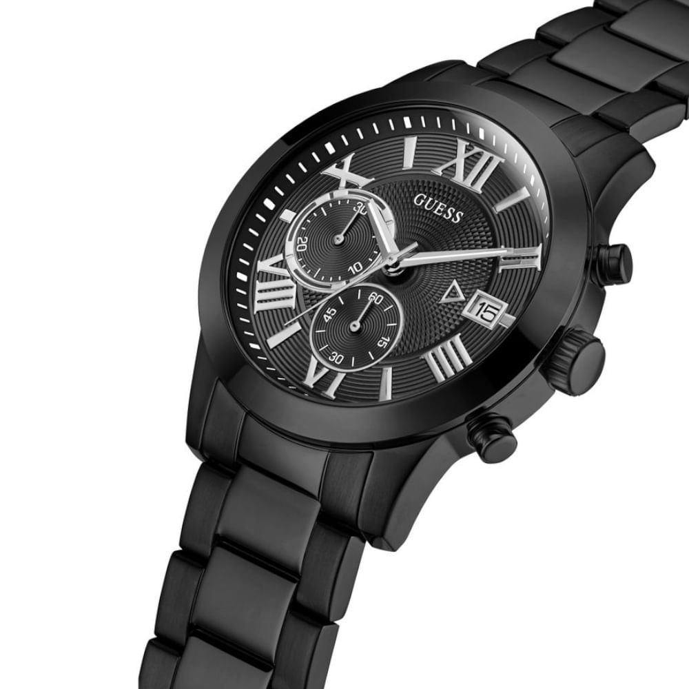 Relógio Guess Masculino Cronógrafo Aço Preto Preto 2