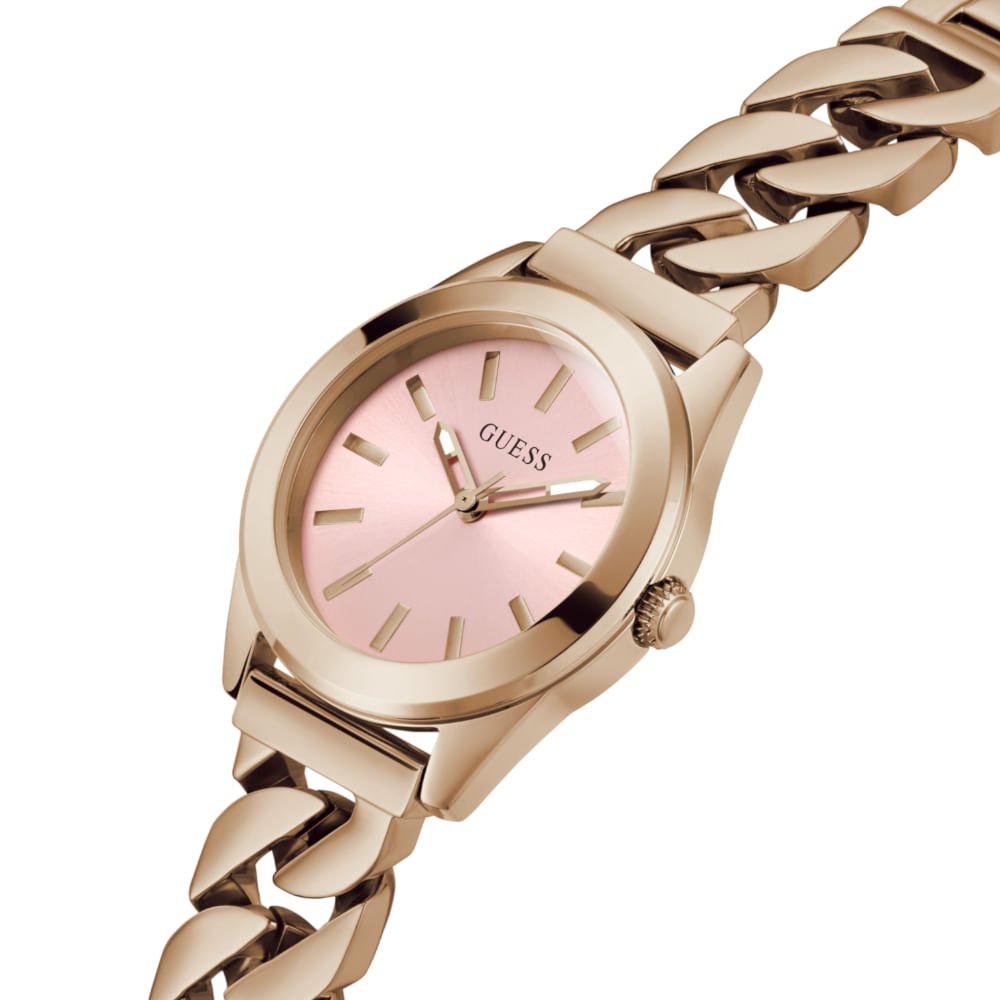 Relógio Guess Feminino Corrente Rosé Dourado 2