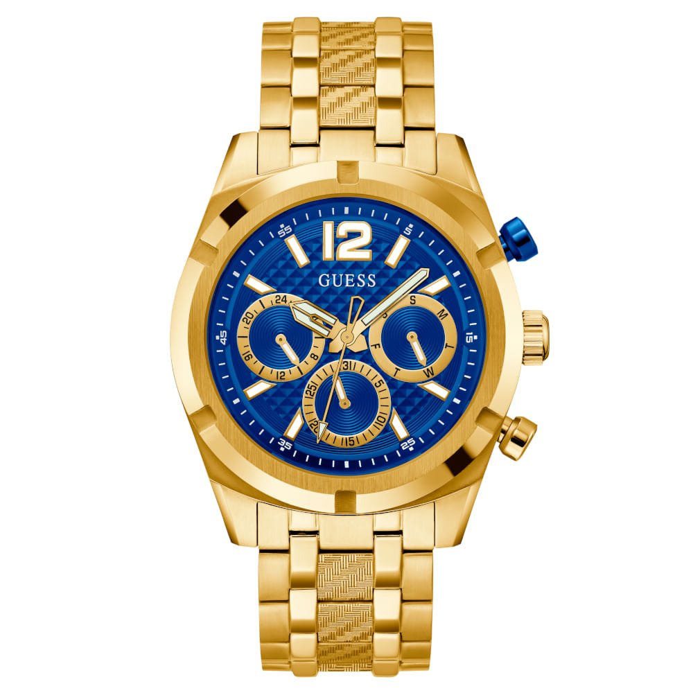 Relógio Guess Masculino Multifunção Esportivo Dourado