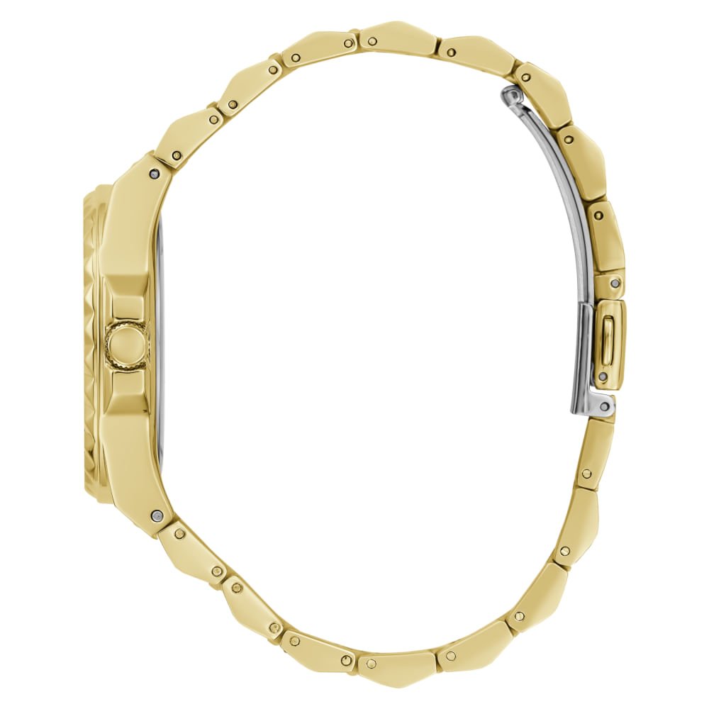 Relógio Guess Feminino Spikes Cristais Dourado Dourado 4