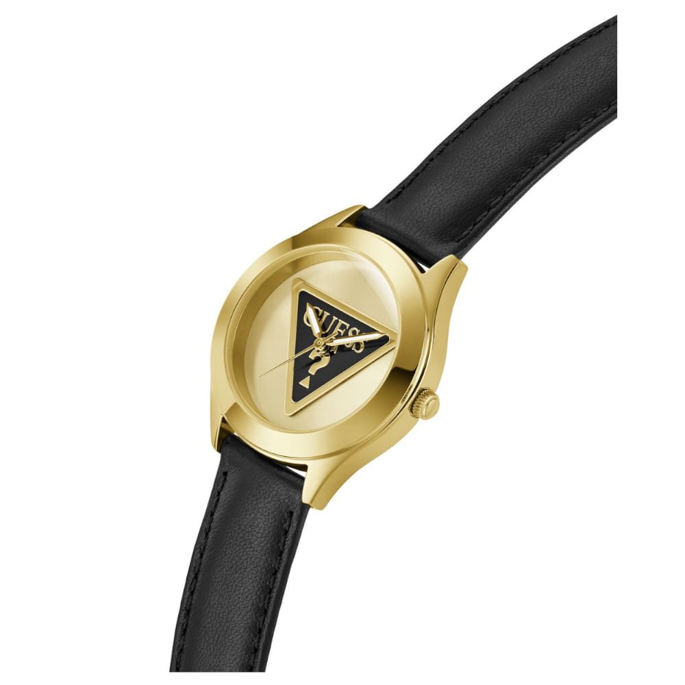 Relógio Guess Feminino Couro Dourado Dourado 2