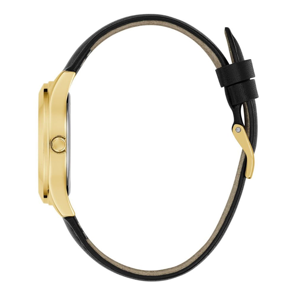 Relógio Guess Feminino Couro Dourado Dourado 4