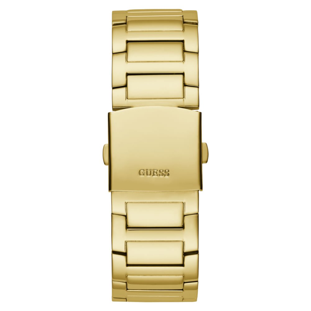 Relógio Guess Masculino Multifunção Cristais Dourado Dourado 5