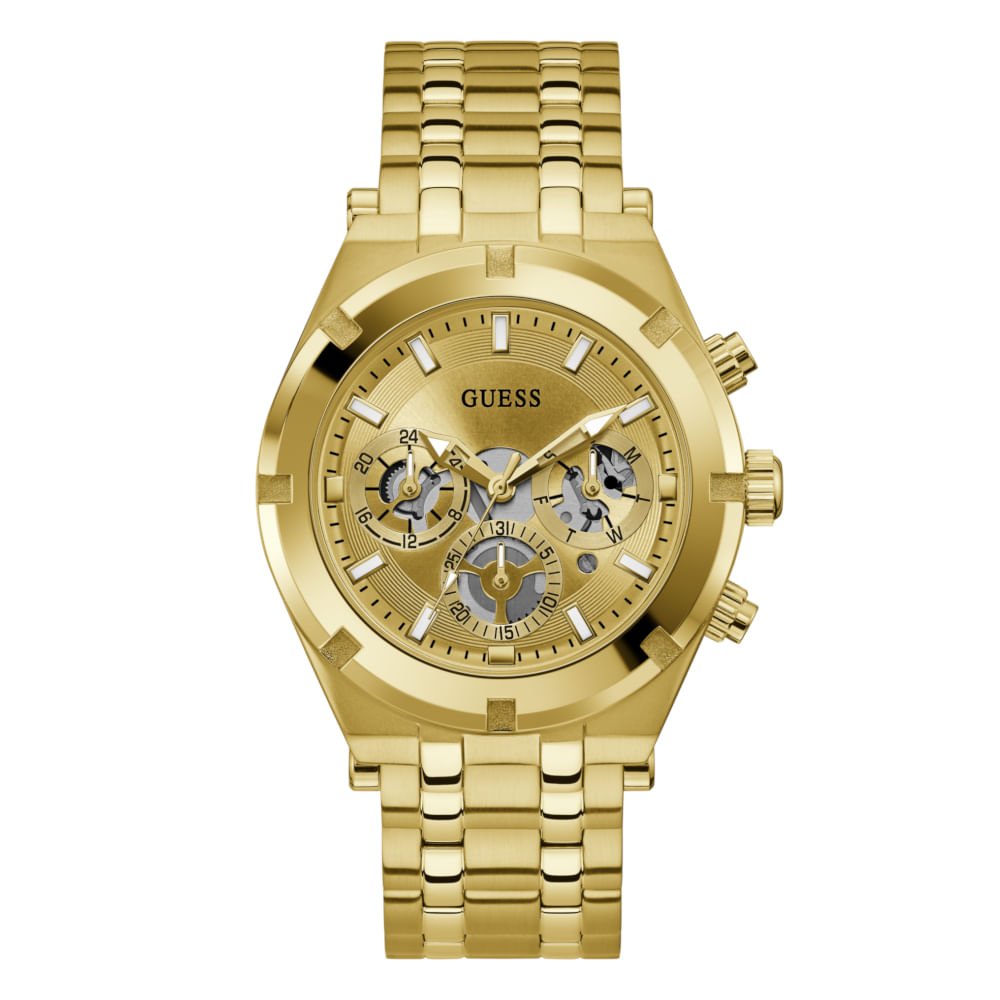 Relógio Guess Masculino Multifunção Dourado