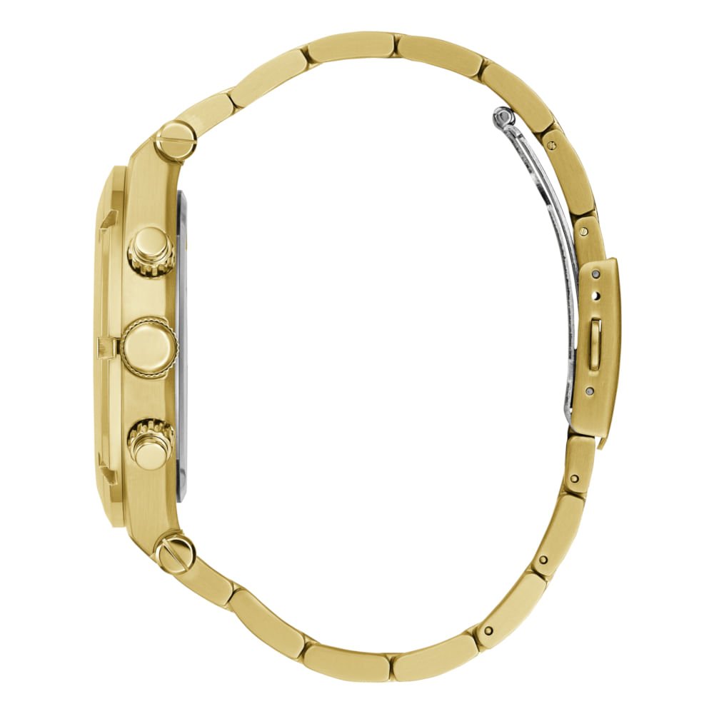 Relógio Guess Masculino Multifunção Dourado Dourado 4