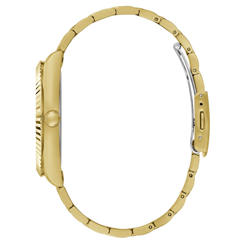 Relógio Guess Masculino Calendário Dourado Dourado 4