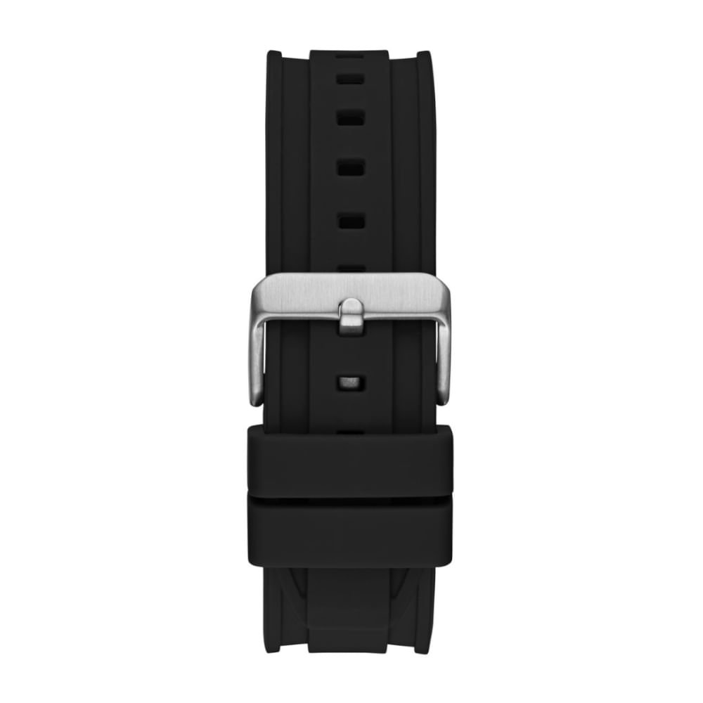 Relógio Guess Masculino Multifunção Silicone Prata Prata 5