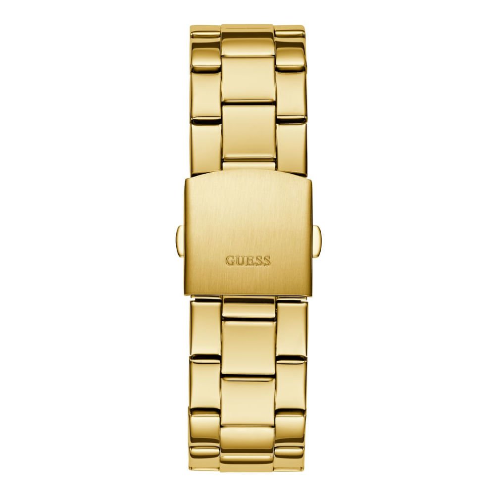 Relógio Guess Masculino Detalhe Pneu Dourado Dourado 5