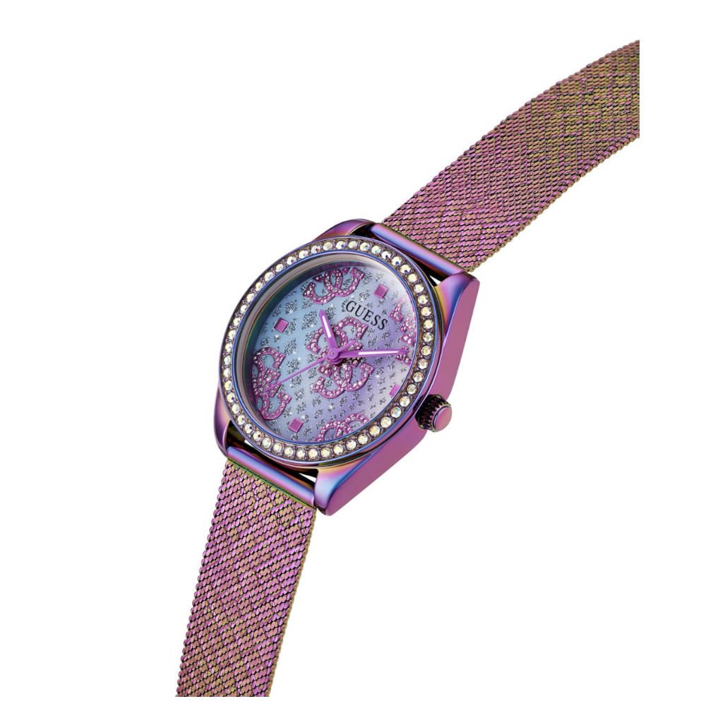 Relógio Guess Feminino Cristais Roxo Roxo 2
