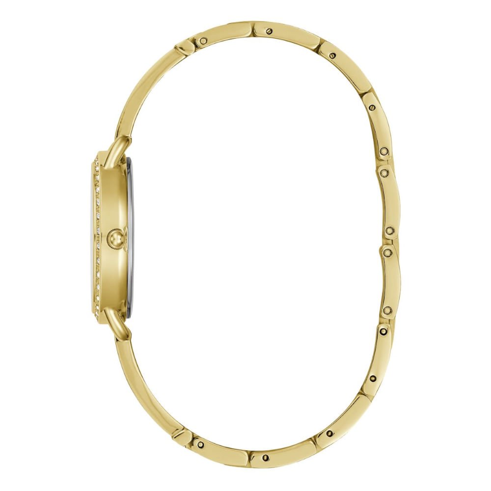 Relógio Guess Feminino Cristais Dourado Dourado 4