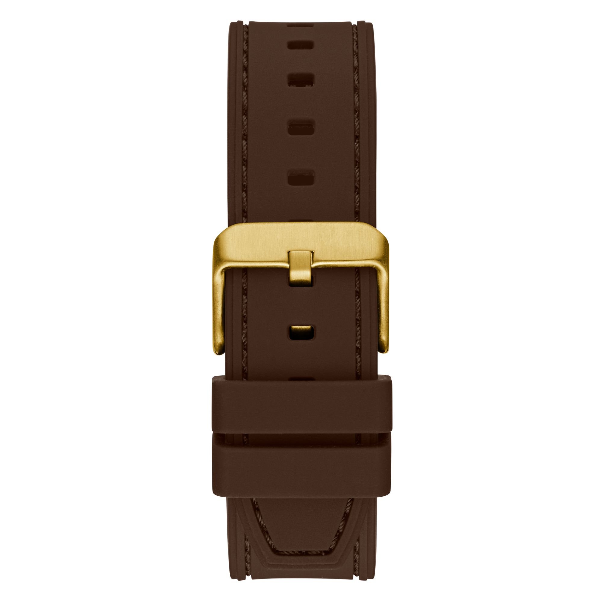 Relógio Guess Masculino Quadrado Multifunção Dourado Dourado 5