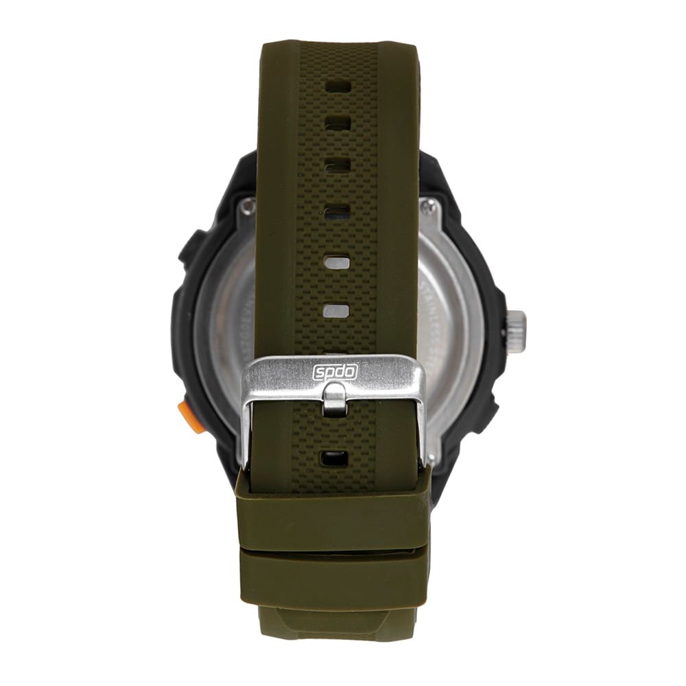 Relógio Masculino Speedo Pulseira Silicone Anadigi Verde Preto 7