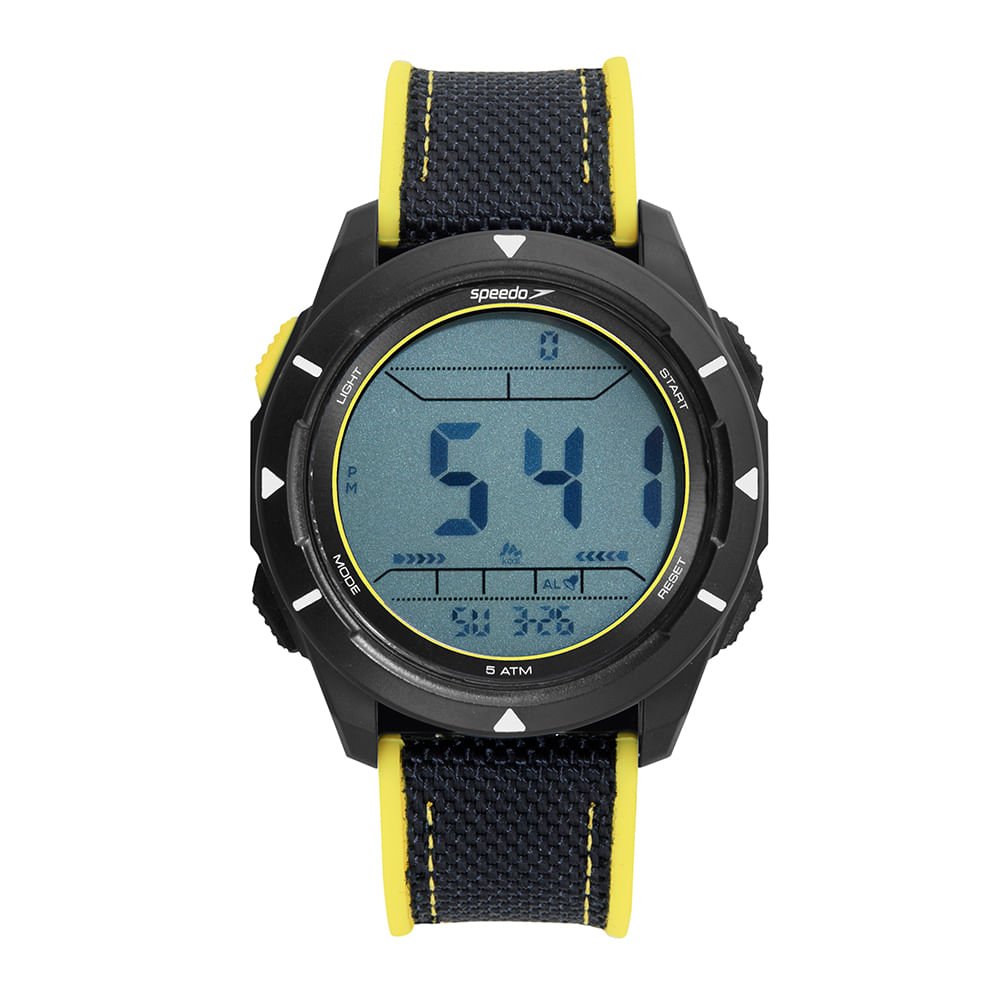 Relógio Masculino Speedo Preto Pedômetro