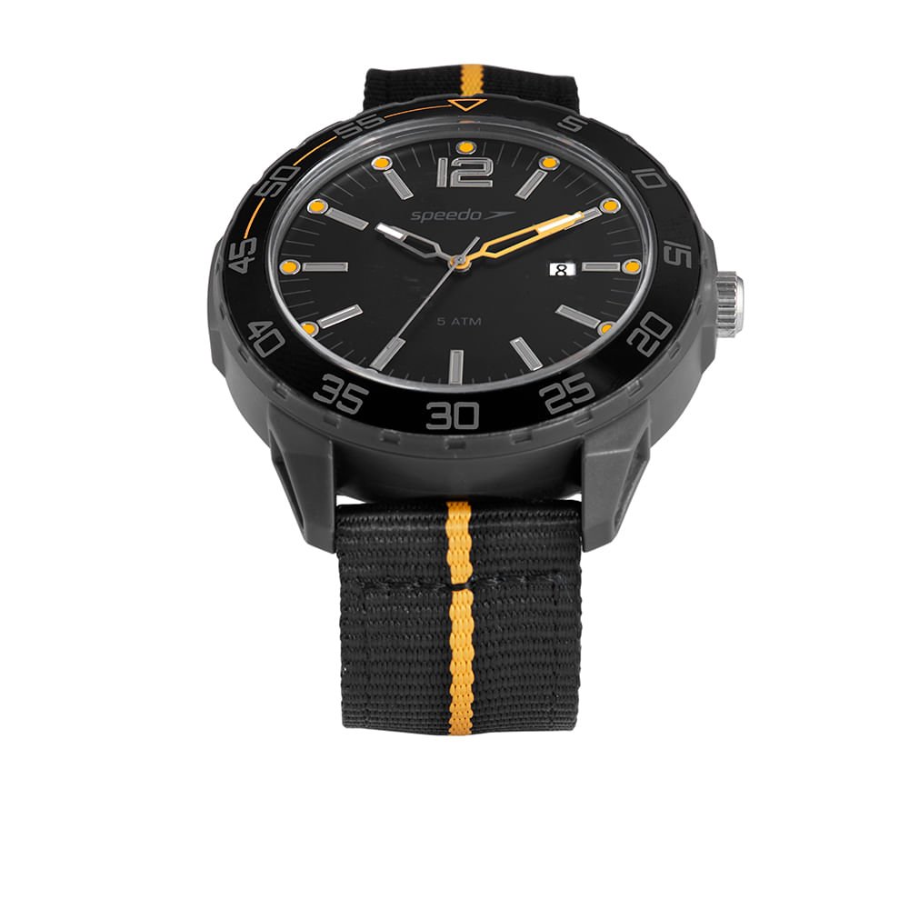 Relógio Masculino Speedo Preto e Dourado Clássico Preto 2
