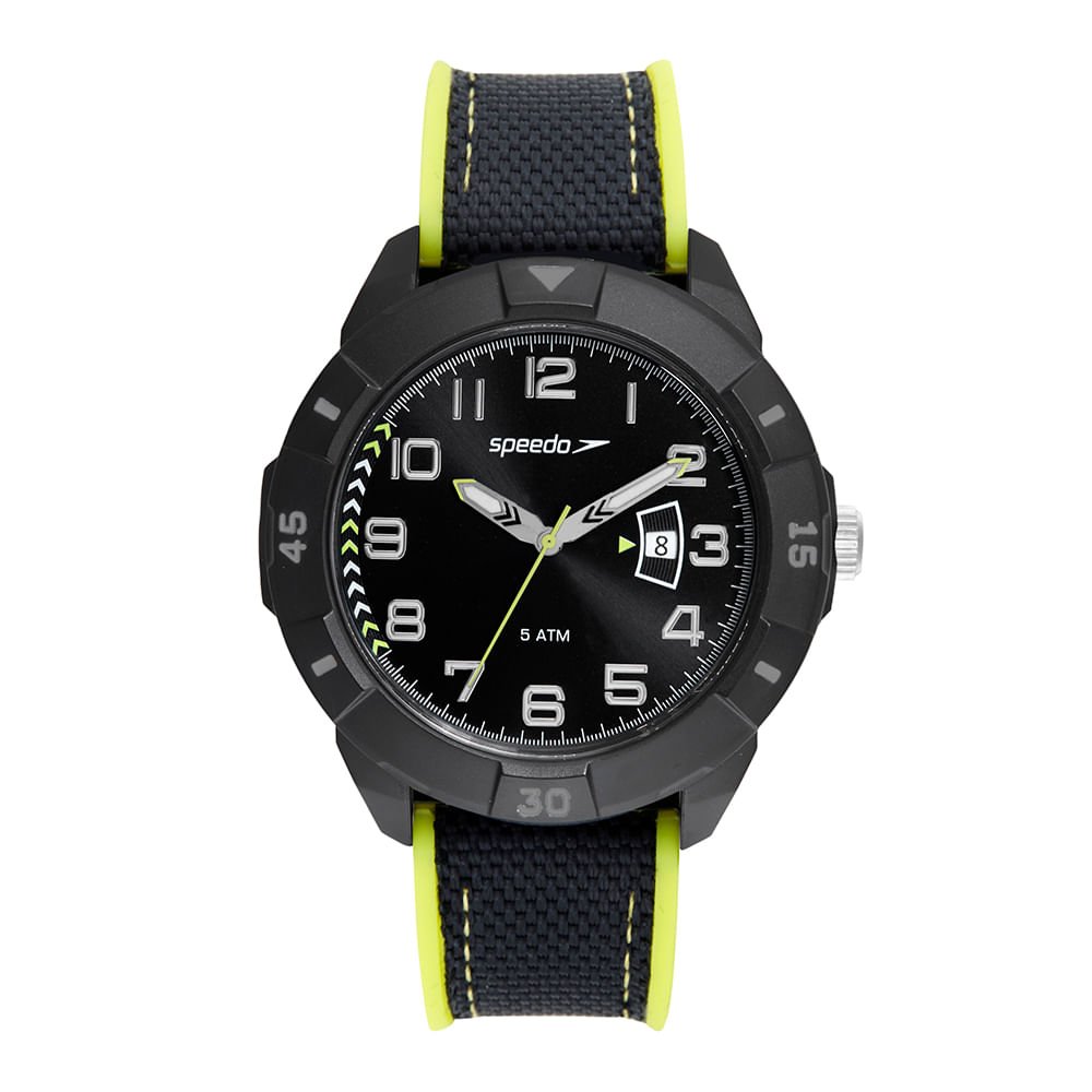 Relógio Masculino Speedo Dia da Semana Preto