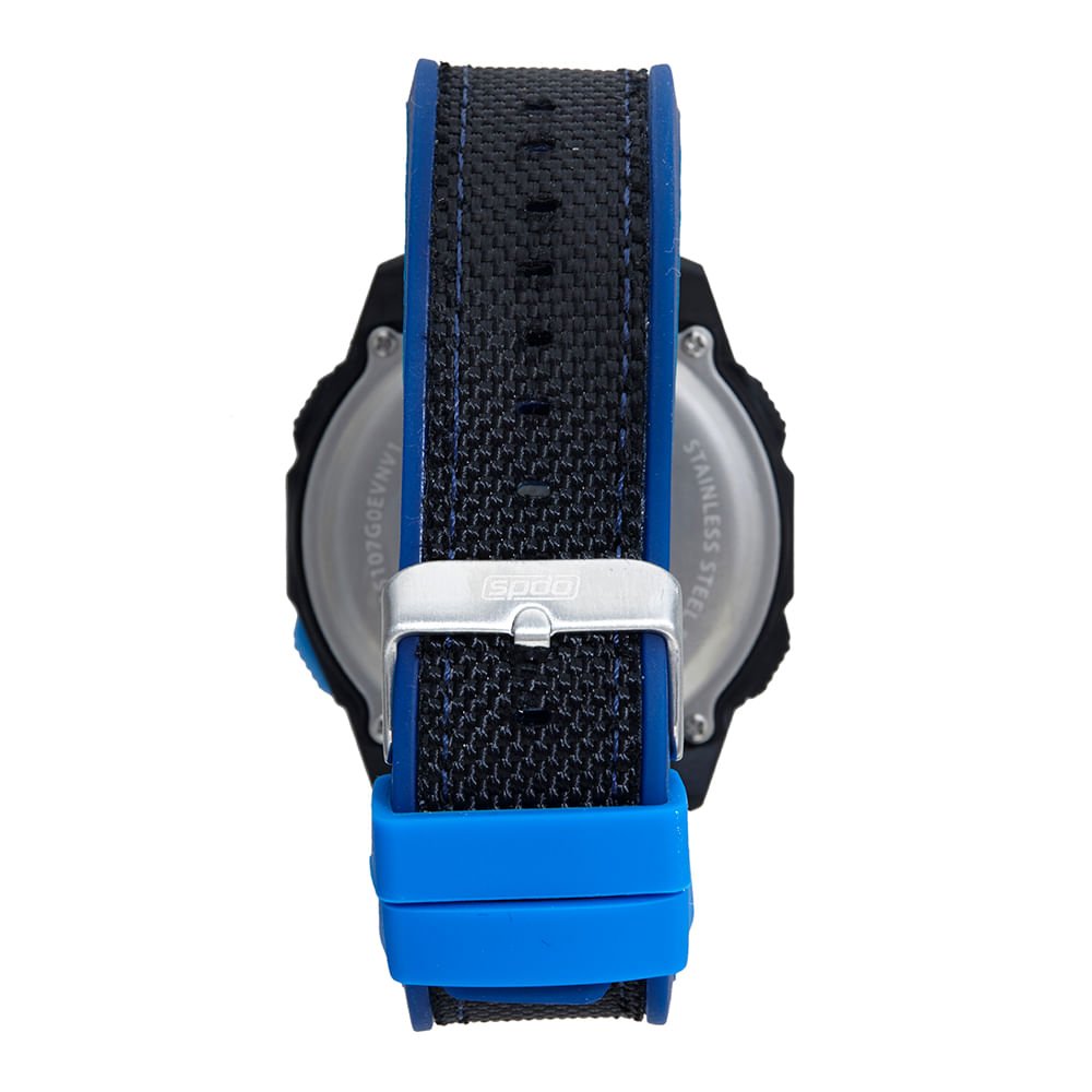 Relógio Masculino Speedo Anadigi Azul Minimalista Preto 4
