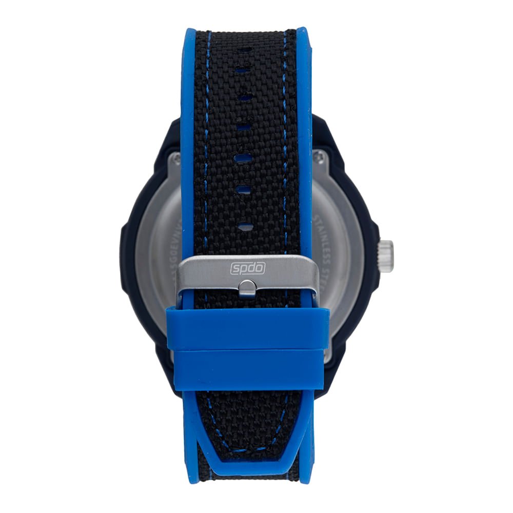 Relógio Masculino Speedo Esportivo Preto e Azul Preto 3