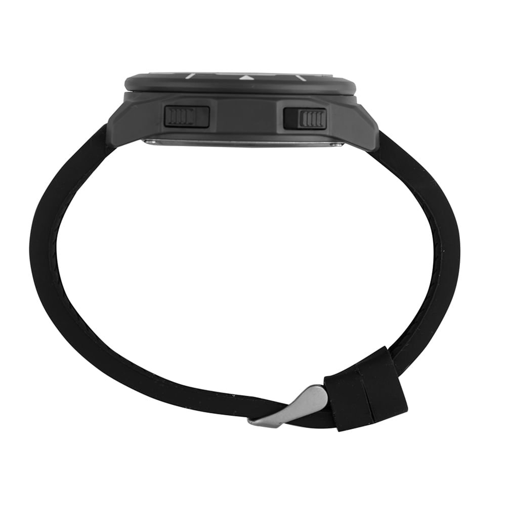 Relógio Masculino Speedo Pedômetro Laranja e Cinza Preto 4