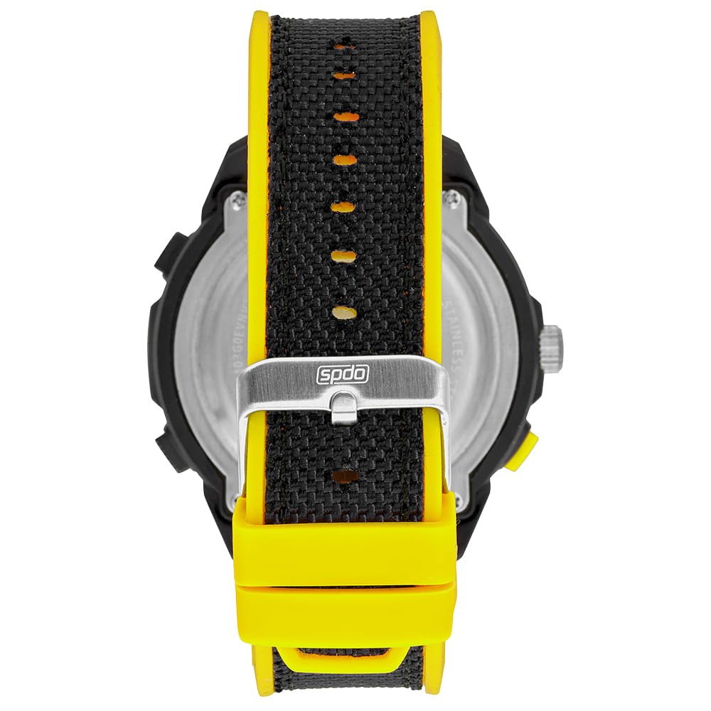 Relógio Masculino Speedo Anadigi Amarelo e Preto Preto 3