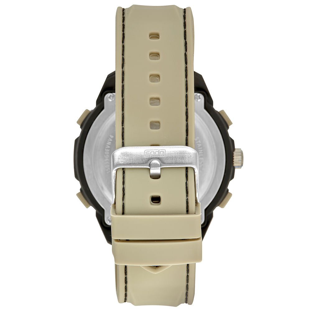 Relógio Masculino Speedo Anadigi Silicone Preto 3