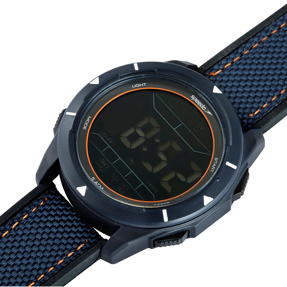Relógio Masculino Speedo Azul Pedômetro